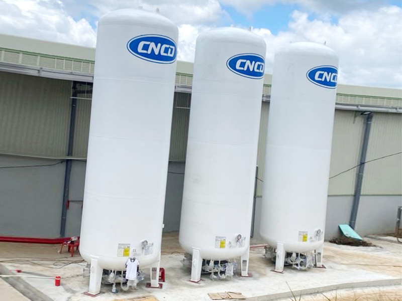 Oxygen-Argon-Nitrogen storage tank