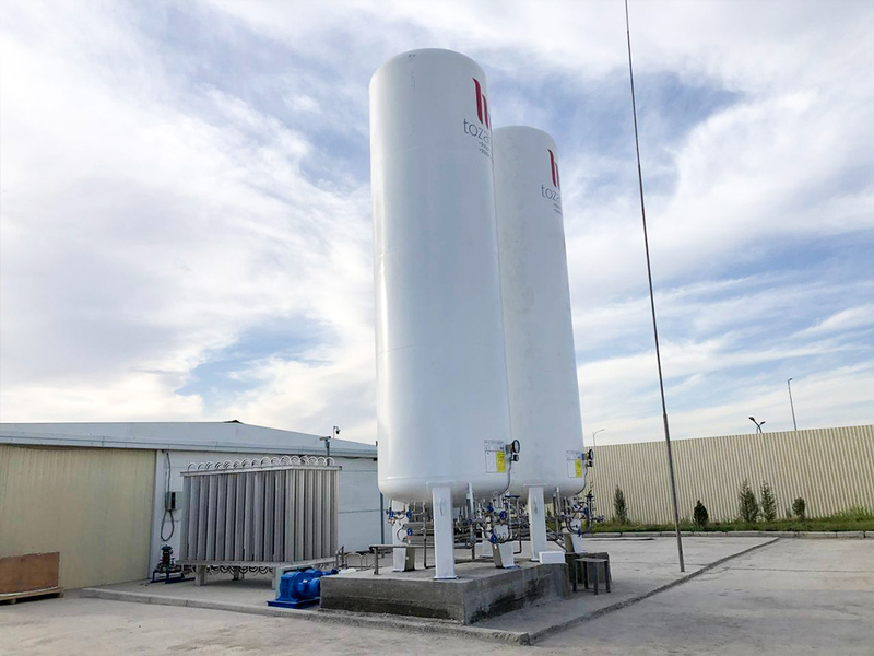 Oxygen-Argon-Nitrogen storage tank