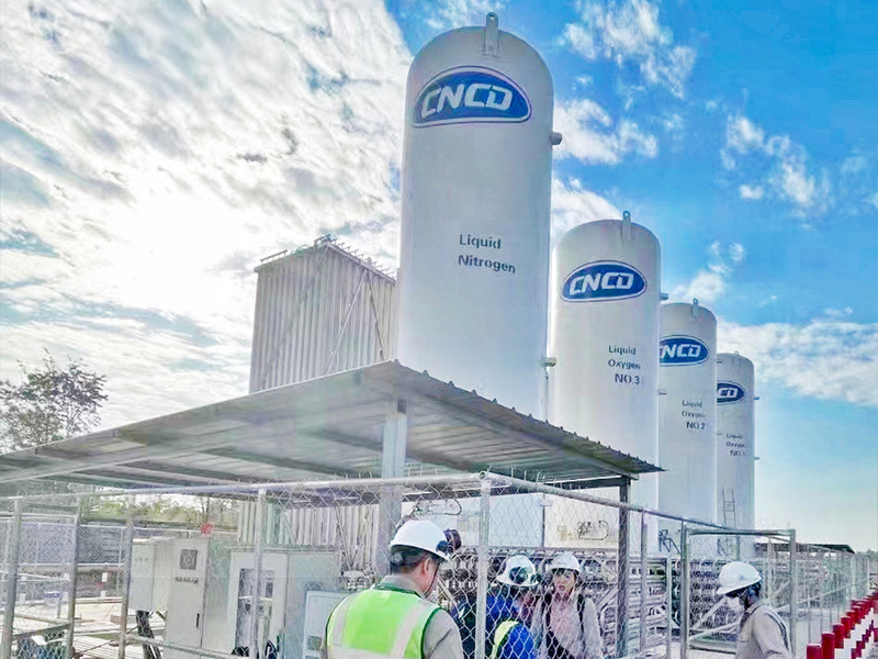 Oxygen-Argon-Nitrogen storage tank