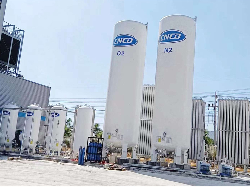 Oxygen-Argon-Nitrogen storage tank
