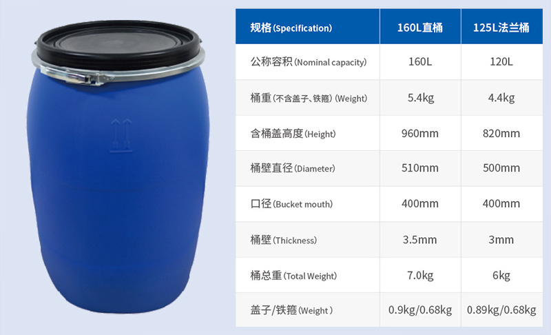 160L直桶/125L法兰桶