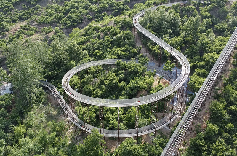 景区双轨滑道