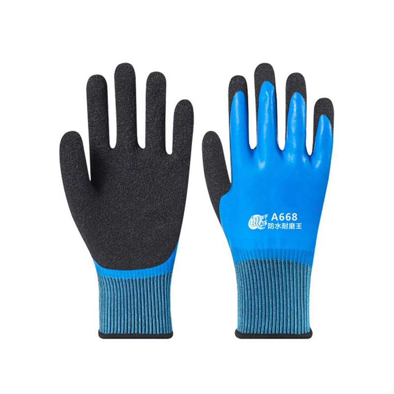 Polyester Latex Safety Gloves