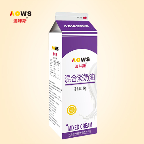 混合淡奶油