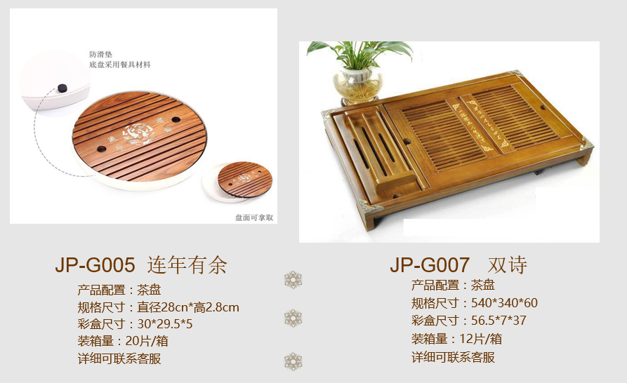 产品编号 产品材质 装箱数量 产品描述:产品配置:茶盘 规格尺寸