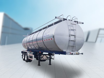 Double-shaft fresh milk transport semi-trailer