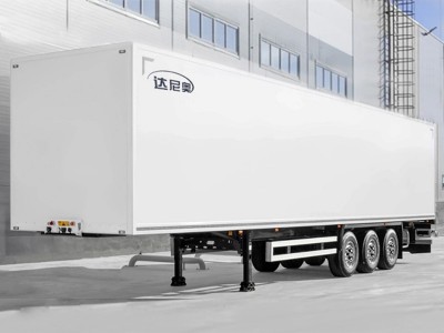 Aluminum Alloy Flat Dry Cargo Container Transport Semitrailer