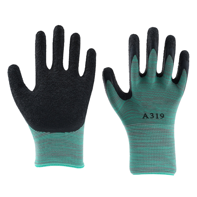 13-needle polyester natural latex gloves