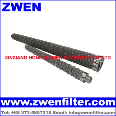 Pleated Sintered Fiber Felt Filter Cartridge