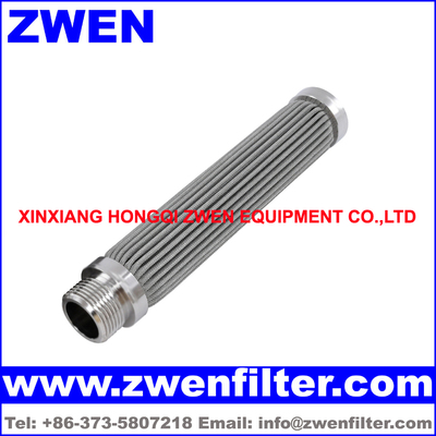 Pleated Sintered Fiber Felt Filter Cartridge