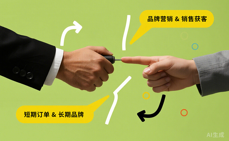 品牌营销和销售获客冲突吗？如何平衡短期订单与长期品牌？